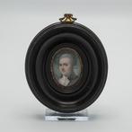 Portretminiatuur, 18e-eeuw, heer, Antiek en Kunst, Ophalen of Verzenden