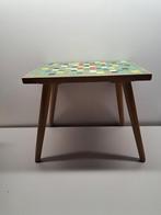 Vintage mozaïek bijzettafel, Minder dan 45 cm, Minder dan 55 cm, Gebruikt, Ophalen of Verzenden