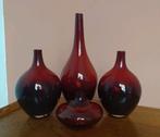 Vintage IKEA Ruby Red Vazen – Johanna Jellinek Solangserie, Ophalen of Verzenden, Minder dan 50 cm, Rood, Glas