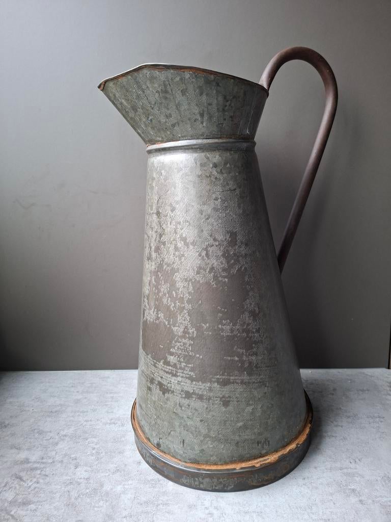 Vintage Zinken Kan, Overige materialen, Gebruikt, Overige kleuren, Onbekend