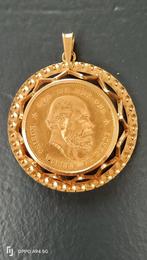 Gouden tientje in gouden hanger, Sieraden, Tassen en Uiterlijk, Kettinghangers, Overige voorstellingen, Ophalen of Verzenden, Zo goed als nieuw