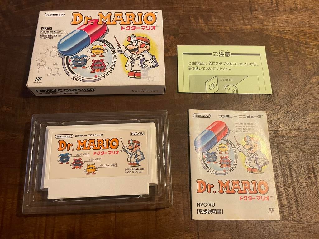 Dr. Mario Nintendo NES / Famicom FC CIB NTSC, 1 speler, Ophalen of Verzenden, Zo goed als nieuw, Vanaf 3 jaar