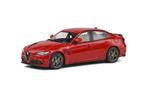 Alfa Romeo Giulia Quadrifoglio 2016 rood 1:43 Solido, Hobby en Vrije tijd, Modelauto's | 1:43, Verzenden, Nieuw, Auto, Solido