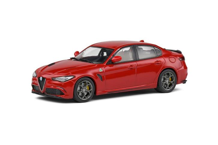 Alfa Romeo Giulia Quadrifoglio 2016 rood 1:43 Solido, Hobby en Vrije tijd, Modelauto's | 1:43, Nieuw, Auto, Solido, Verzenden