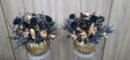 Bloemstuk zijdebloemen kunstbloemen goud zwart, Binnen, ., Nieuw, Ophalen of Verzenden