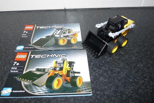 Lego Technic 8418 Mini loader incl boekjes, Kinderen en Baby's, Speelgoed | Duplo en Lego, Zo goed als nieuw, Lego, Complete set