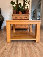 Charmante eikenhouten tafel  – met handige oplegplank, Ophalen, Gebruikt, 50 tot 100 cm, Eikenhout