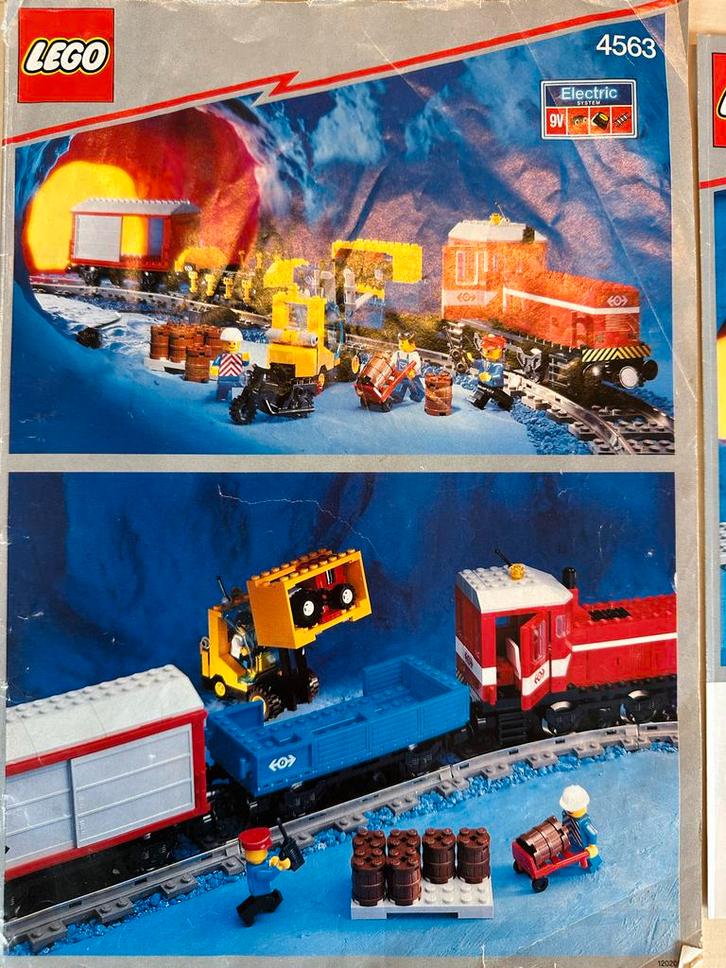 Lego Trein Set 4563 (1991) + Extra's, Kinderen en Baby's, Speelgoed | Duplo en Lego, Gebruikt, Lego, Complete set, Ophalen of Verzenden