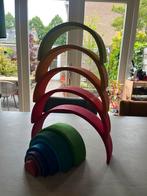Grimm’s regenboog stapeltoren, 36 cm, Kinderen en Baby's, Speelgoed | Houten speelgoed, Ophalen of Verzenden, Zo goed als nieuw