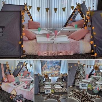 Slaapfeestje / Kinderfeestje / Safaritentjes  beschikbaar voor biedingen