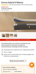 Emma matras 90 x 200, Huis en Inrichting, Slaapkamer | Matrassen en Bedbodems, Ophalen, 90 cm, Eenpersoons, Nieuw