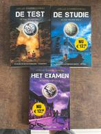 Boeken Joelle Charbonneau trilogie- De Test, Studie, Examen, Ophalen of Verzenden, Gelezen
