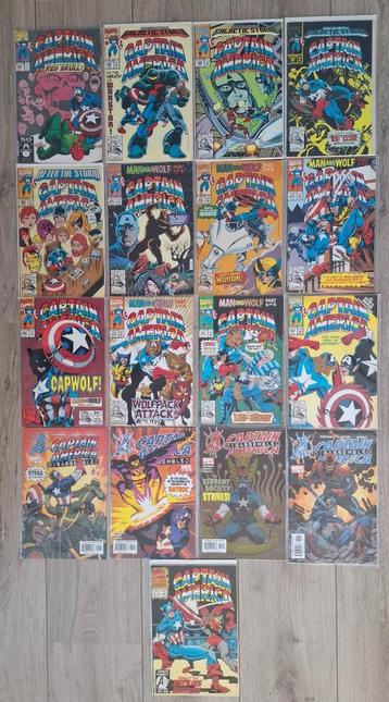 Marvel comics Captain America 17 stuks 1991-2004. beschikbaar voor biedingen