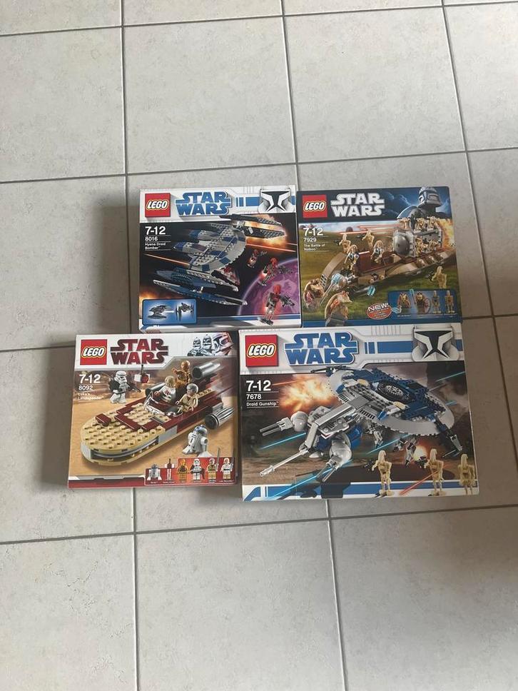 Lego Star Wars Sets: 8016, 7929, 8092, 7678, Kinderen en Baby's, Speelgoed | Duplo en Lego, Zo goed als nieuw, Lego, Complete set