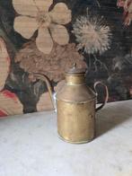 Oud messing olie kannetje, Ophalen of Verzenden