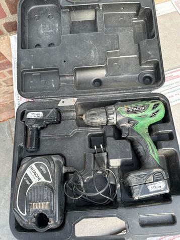 Accu Schroeftol Hitachi met Oplader & Koffer beschikbaar voor biedingen