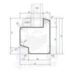 Raamhout Mahonie, 54x67 en 56x80 - lengtes 590cm lang, Ophalen, Minder dan 25 mm, Overige typen, Nieuw