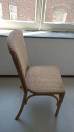 Vier eetkamerstoelen, Lloyd loom stoelen, Huis en Inrichting, Stoelen, Ophalen, Gebruikt, Bruin, Vier