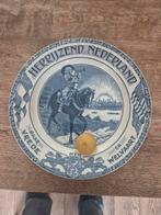 Wandbord delfs blauw met duits wo2 kruis, Ophalen