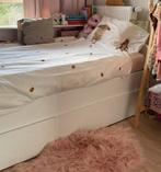 Kinderbed of tienerbed 1 persoons met lades, Ophalen, 180 cm of meer, 85 tot 100 cm, Matras