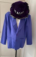 Paars Colbert Maat 56/XL paars zwarte hoed Carnaval Uniseks, Ophalen of Verzenden, Zo goed als nieuw, Maat 56/58 (XL)