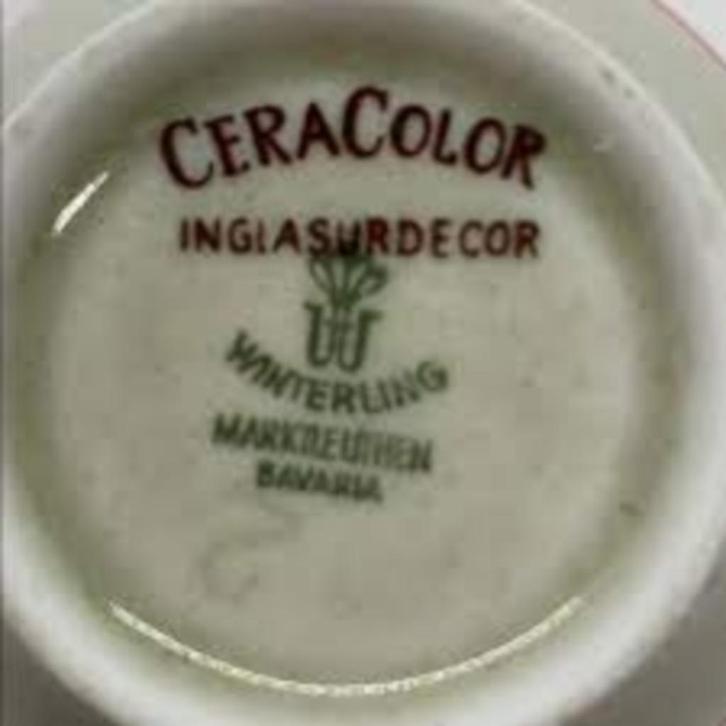 2x KOP en 2x SCHOTEL Ceracolor, Antiek en Kunst, Curiosa en Brocante, Ophalen of Verzenden