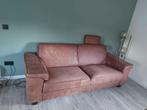 Bank - kleur cognac, Ophalen, Driepersoons, 75 tot 100 cm, Zo goed als nieuw