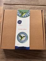 heinen delfts blauw mandala kolibri, Blauw, Aardewerk of Porselein, Nieuw, Ophalen of Verzenden