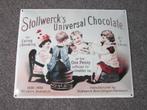 STOLLWERCK CHOCOLA EMAILLE RECLAMEBORD, Ophalen, Gebruikt, Reclamebord