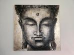 Buddha schilderij zwart - goud - beige, Huis en Inrichting, Woonaccessoires | Schilderijen, Tekeningen en Foto's, Ophalen, Zo goed als nieuw