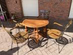 Bistro set 4 stoelen, Ophalen of Verzenden, Zo goed als nieuw, 2 zitplaatsen