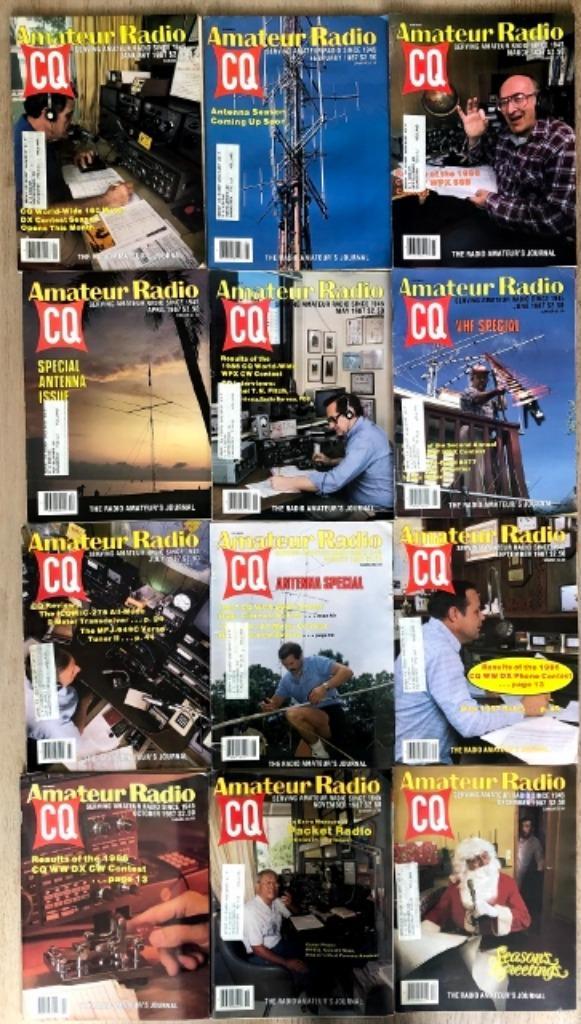 Complete jaargang maandbladen van amateur radio CQ uit 1987, Verzamelen, Tijdschriften, Kranten en Knipsels, Tijdschrift, 1980 tot heden