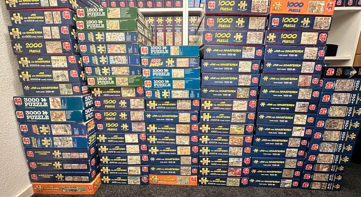 Jan van Haasteren puzzels 5000 3000 2000 1500 1000 950 500, Hobby en Vrije tijd, Denksport en Puzzels, Zo goed als nieuw, Legpuzzel