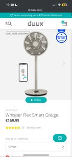 Nieuwe duux whisper flex smart Greige + afstandsbediening, Ophalen of Verzenden, Ventilator met afstandsbediening, Nieuw, Statiefventilator