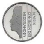 13  gulden div. jaren, Postzegels en Munten, Munten | Nederland, Ophalen of Verzenden, Koningin Beatrix, 1 gulden, Losse munt