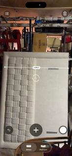 Achterbord Boxspring - Stijlvol en Comfortabel, Ophalen, Beige, Tweepersoons, Zo goed als nieuw