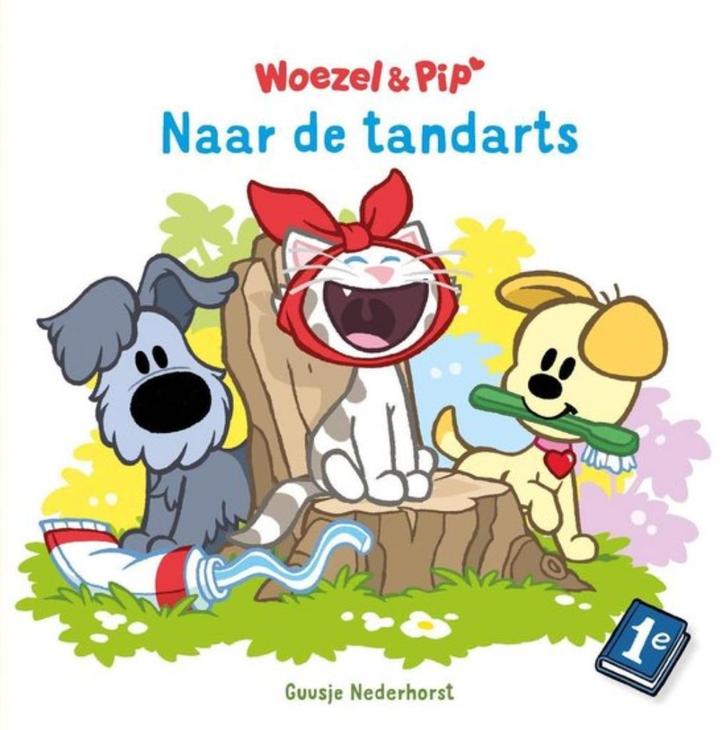 Guusje Nederhorst- Woezel en Pip-1e keer naar de Tandarts-HC, Boeken, Kinderboeken | Kleuters, Zo goed als nieuw, Fictie algemeen