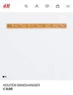 Houten wandhanger / wooden wall coat rack, Ophalen, Nieuw, Hout, Minder dan 100 cm