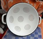 emaille vergiet/ oude vergiet wit email, Antiek en Kunst, Antiek | Emaille, Ophalen of Verzenden