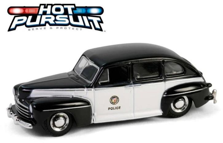 1947 Ford Fordor van Greenlight 1/64 Los Angeles Police Depa, Hobby en Vrije tijd, Modelauto's | Overige schalen, Nieuw, Auto