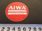 sticker AIWA onverstoorbaar goed geluid *, Ophalen, Zo goed als nieuw