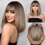Pruik schouderlang bob model met steil haar model Dai, Sieraden, Tassen en Uiterlijk, Uiterlijk | Haarverzorging, Verzenden, Nieuw