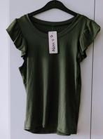 Khaki Legergroen Shirt Top | Maat S/M | NIEUW! Met Kaartje, Nieuw, Ophalen of Verzenden, Korte mouw, Maat 36 (S)
