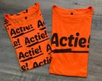 2x oranje actie shirt M, Oranje, Maat 38/40 (M), Ophalen of Verzenden, Zo goed als nieuw