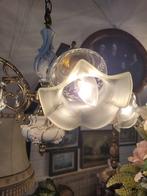 vintage plafondlamp foto 1 t/m 3, Heikant 21 Kaatsheuvel, Glas, Belle Vieille Brocante, Zo goed als nieuw