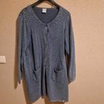 Blauw lang vest van Pont Neuf maat L - 46 48, Kleding | Dames, Ophalen of Verzenden, Zo goed als nieuw, Blauw