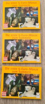 Oostenrijk 3x 5 euro 2002 in klapkaart, Oostenrijk, Verzenden, Setje, 2 euro