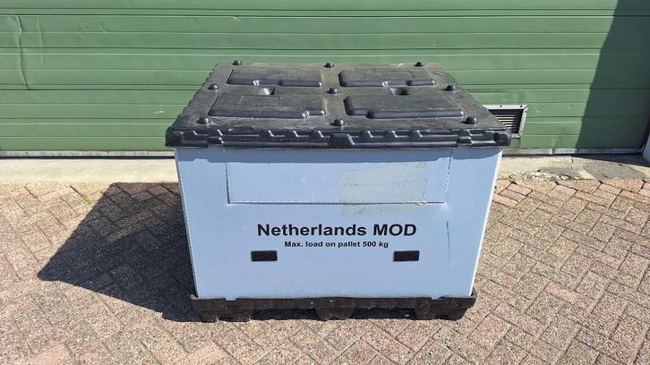 opvouwbare  palletbox 120x100x93 cm  opslagbox, Doe-het-zelf en Verbouw, Kratten en Dozen, Gebruikt, Bak of Kist, 100 cm of meer