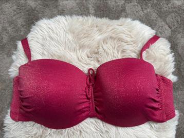 Cyell bikini TOP voorgevormd strapless bordeaux burgundy 42D beschikbaar voor biedingen