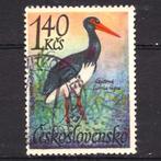 vogel ooievaar Tsjechoslowakije 1967 gebruikt stempel, Verzenden, Gestempeld, Dier of Natuur